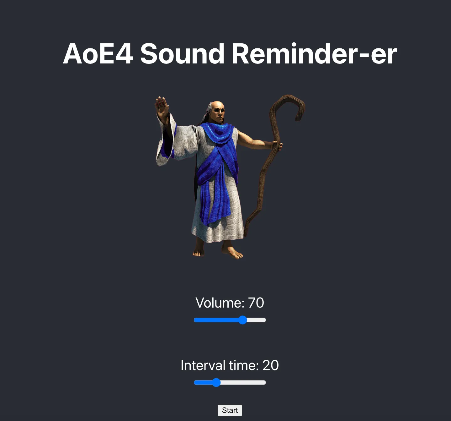 Picture of AoE4 sound reminderer's UI